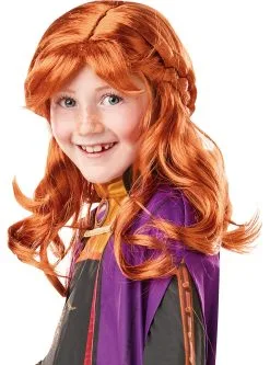 Funidelia Anna Frozen Pruik Voor Meisjes - Frozen 2