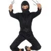 Funidelia Black Ninja-kostuum Voor Jongens -Funidelia Winkel black ninja kostuum voor jongens