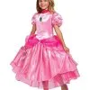 Funidelia Deluxe Princess Peach Kostuum Voor Meisjes - Super Mario Bros -Funidelia Winkel deluxe princess peach kostuum voor meisjes super mario bros