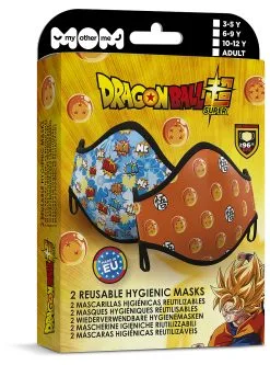 Funidelia Dragon Ball Face Mask For Kids (2 Pack) -Funidelia Winkel dragon ball face mask for kids 2 pack 2